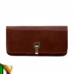 Bag clutch, Kim Brown, glossy leather