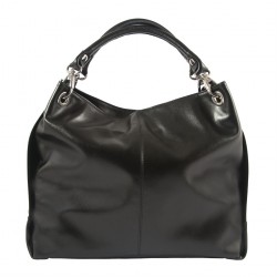 Hand bag, Mendi Black, leather