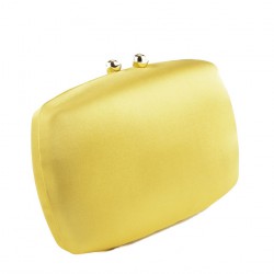 Bag clutch, Marzia Yellow, satin