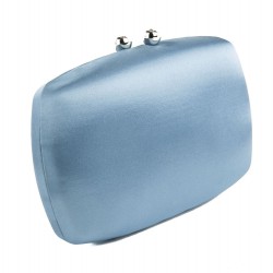 Bag clutch, Marzia Blue, satin