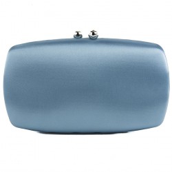 Bag clutch, Marzia Blue, satin