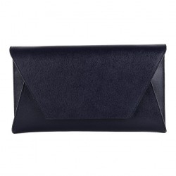 Bag clutch, Lula Blue, genuine leather