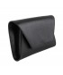 Bag clutch, Lula Black, genuine leather