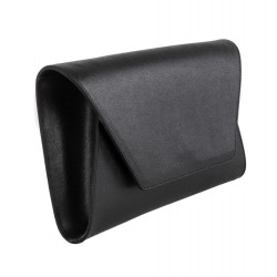 Bag clutch, Lula Black, genuine leather