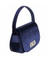 Hand bag, Belina blue, velvet