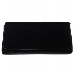 Bag clutch, Mattea black, velvet