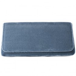 Bag clutch, Mattea blue velvet