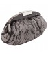 Bag clutch, Jessica Black, in satin with lace