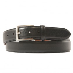 Belt, Leonardo Black, leather, classic