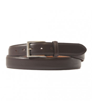 Belt, Leonardo Brown, leather, classic