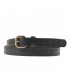 Cinturón de Brando de cuero Negro con impresión, deportes