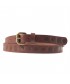 Belt, Brando Brown, leather with printing, sports