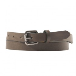Belt, Ludo Brown leather with ivory inserts, sports