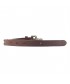 Belt, Ludo dark brown leather with ivory inserts, sports