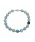 Necklace, Ilenia, amazonite, onyx and silver, made in Italy, limited edition
