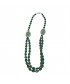 Necklace, Lucrezia, stones, crisocolla, opal and silver, made in Italy, limited edition