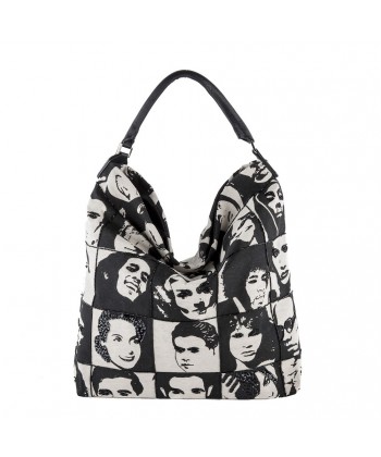 Shoulder bag, Clarissa Black, fabric
