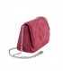 Bag clutch, Eugenia Red, faux leather