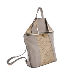 Bag backpack, Filippa Beige, leather