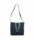 Hand bag, Lucia Black, velvet, made in Italy