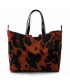 Bag in hand, Ashley Red, in skin and hair, prancing horse, made in Italy