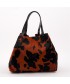 Bag in hand, Ashley Red, in skin and hair, prancing horse, made in Italy