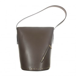 Shoulder bag, Fanny Brown, leather