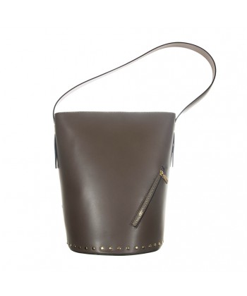 Shoulder bag, Fanny Brown, leather
