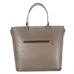 Bag in hand, Veronica Beige leather