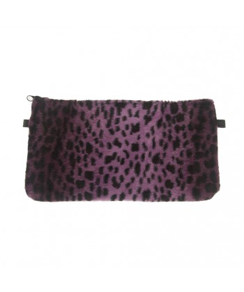 Bag clutch, Concetta Black, Leopard Purple, Sympatex