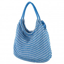 Shoulder bag, Carmen Blue, fabric