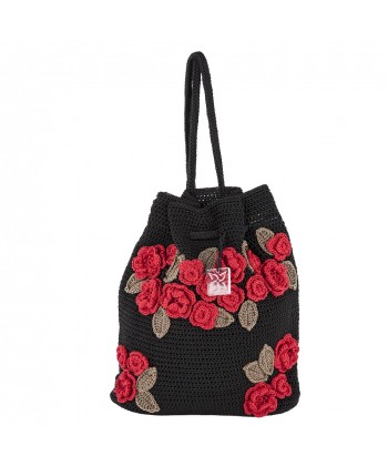 Shoulder bag, Tiziana Black, cotton