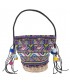 Hand bag, Corinna Purple, straw