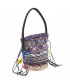 Hand bag, Corinna Purple, straw