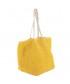 Hand bag, Clelia Yellow, raffia