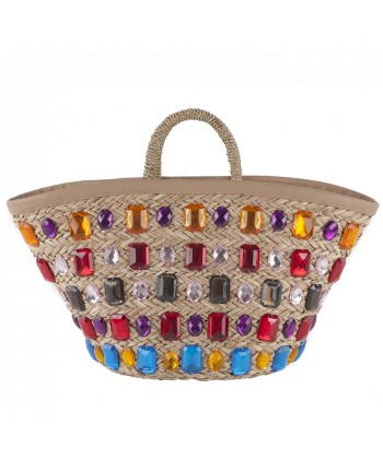 Hand bag, Donated Multicolor straw