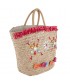 Hand bag, Hedwig Red, straw