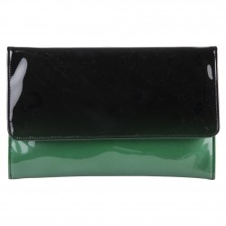 Bag clutch, Nina Green, faux leather