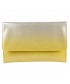Bag clutch, Nina Yellow, faux leather