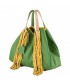 Man saco, Ilaria Verde, de coiro, feitos en Italia