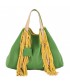 Hand bag, Ilaria Green, leather, made in Italy