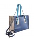 Hand bag, Odetta Blue, leather