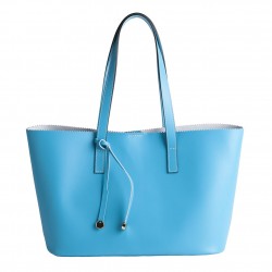 Hand bag, Rachel Blue, leather