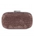 Bag clutch, Nives Brown, fabric