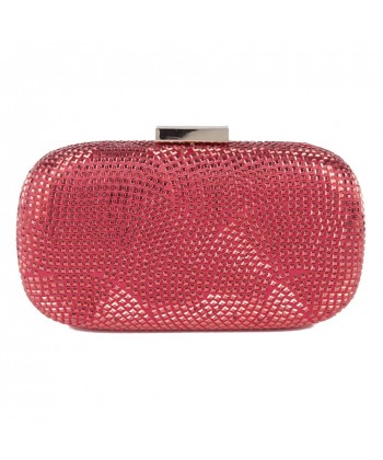 Clutch-tasche, Nives Rot, stoff