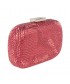 Bag clutch, Nives Red, fabric