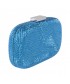 Clutch-tasche, Nives Blau Dunkel, stoff