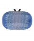 Bag clutch, Ilda Blue fabric with stones
