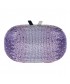 Bag clutch, Ilda Purple, fabric with stones