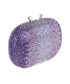 Bag clutch, Ilda Purple, fabric with stones
